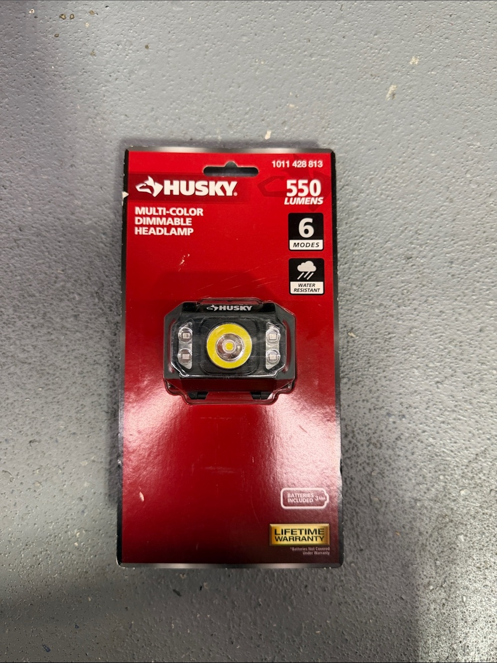 Sky Husky Multi-Color Dimmable Headlamp - Red/Black